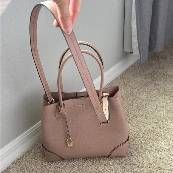 Michael Kors Blush Leather Satchel - Picture 4 of 5